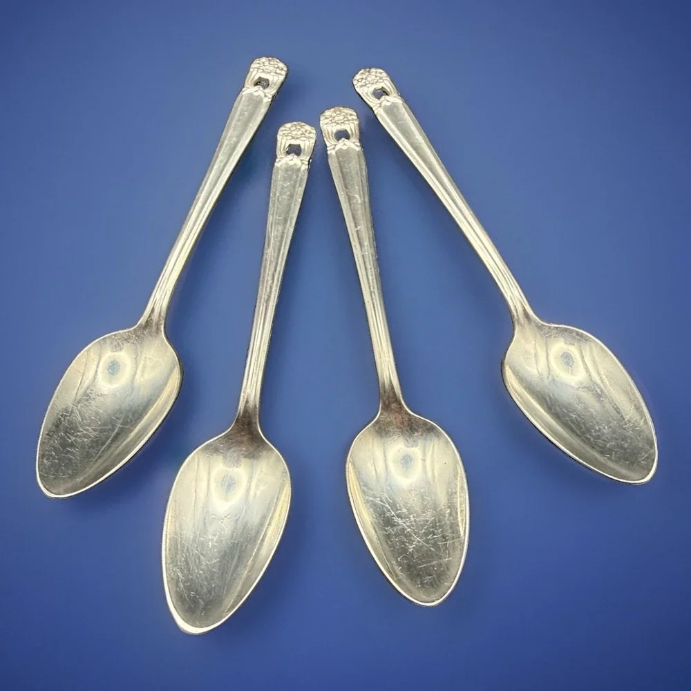 VTG 1847 Rogers Bros ETERNALLY YOURS Teaspoon Spoons Silverplate 6
